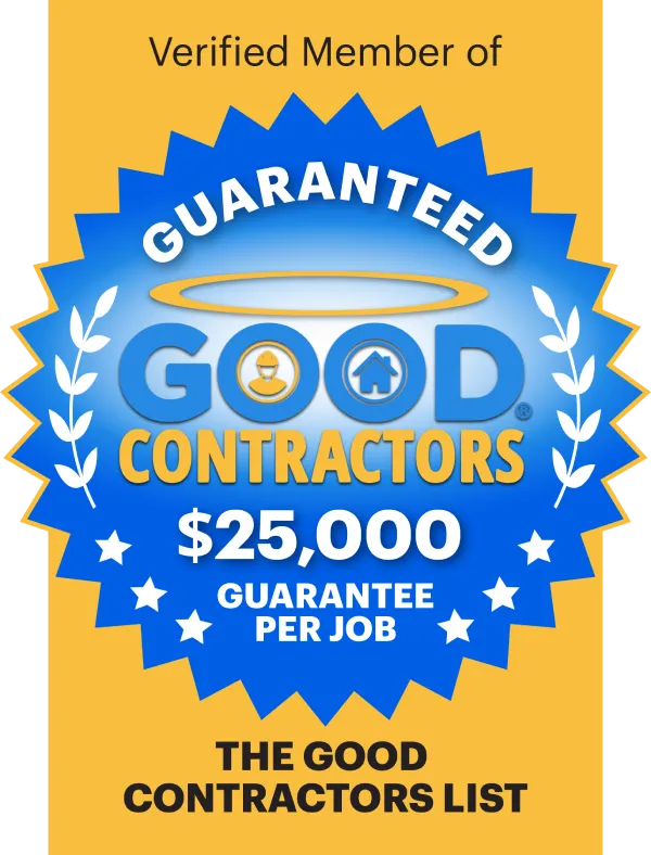 Good Contractor Badge 25K Guarantee - Yellow