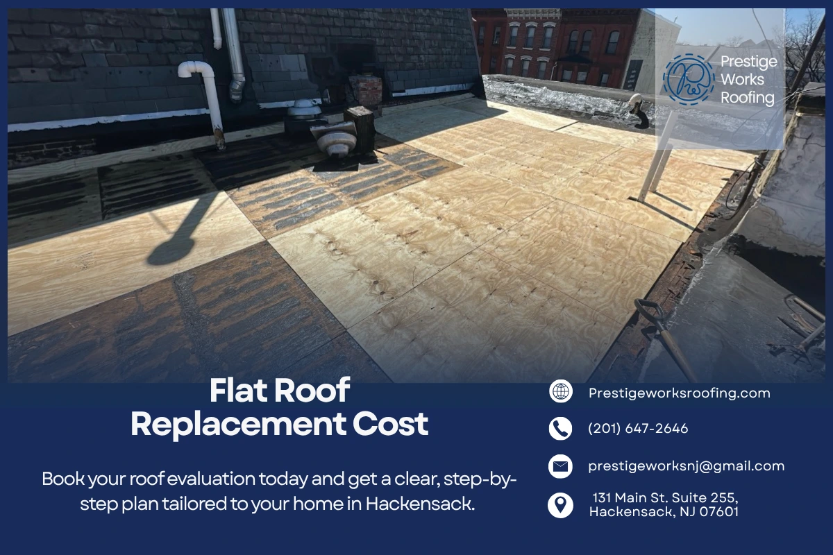 Flat Roof Replacement Cost in Hackensack