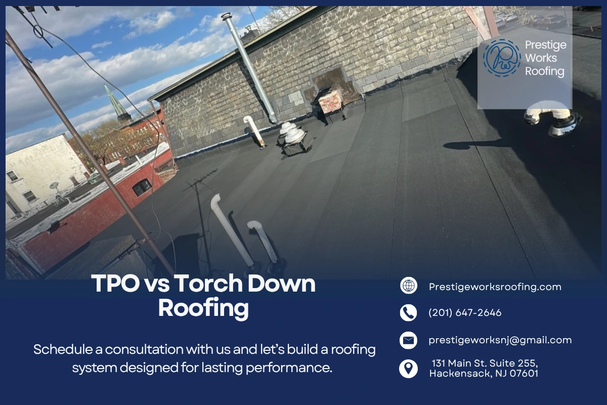 TPO vs Torch Down Roofing