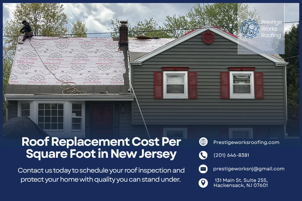 Average Roof Replacement Cost in New Jersey Per Square Foot
